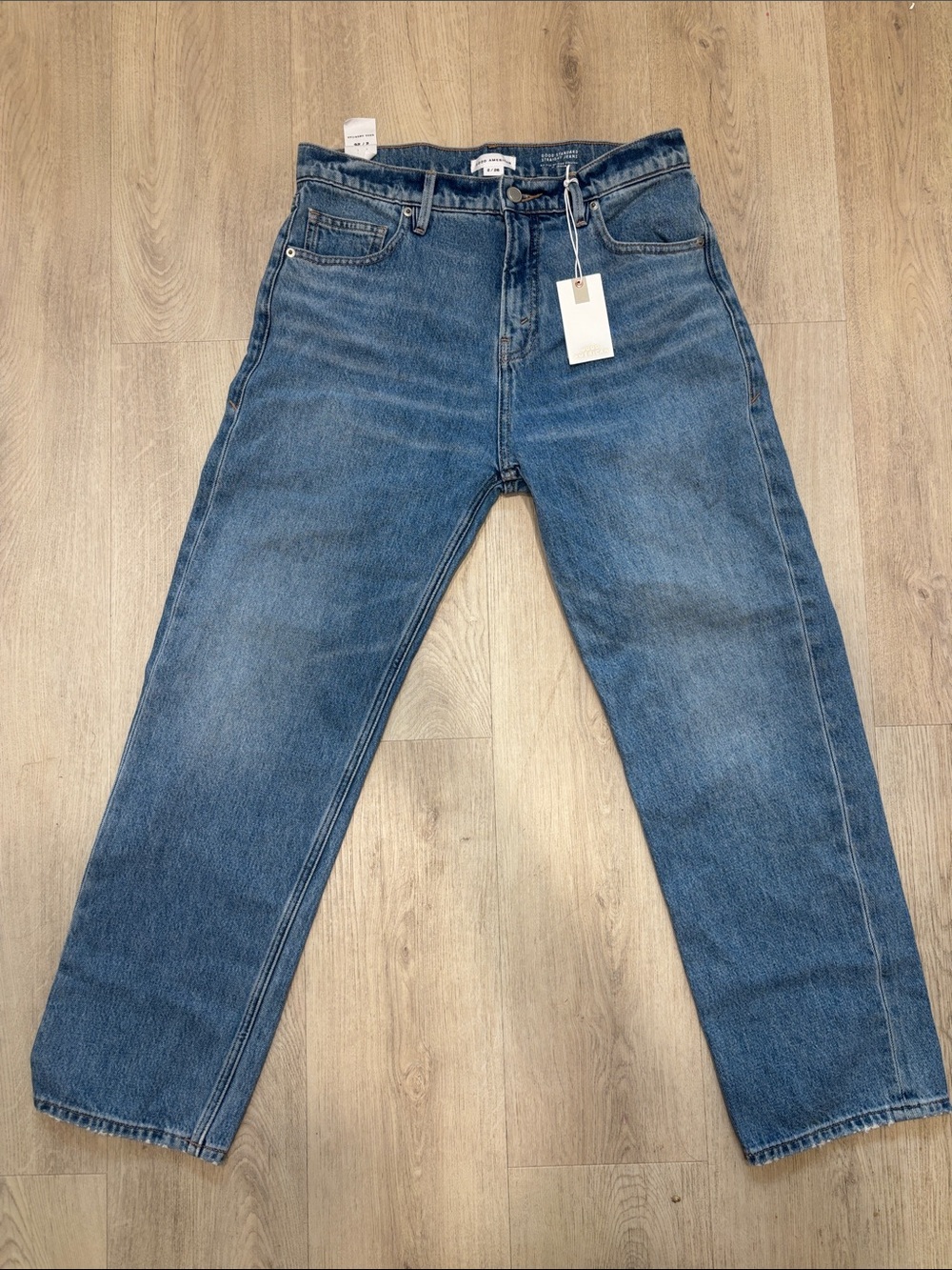 Good American women's Medium Blue Straight Jeans